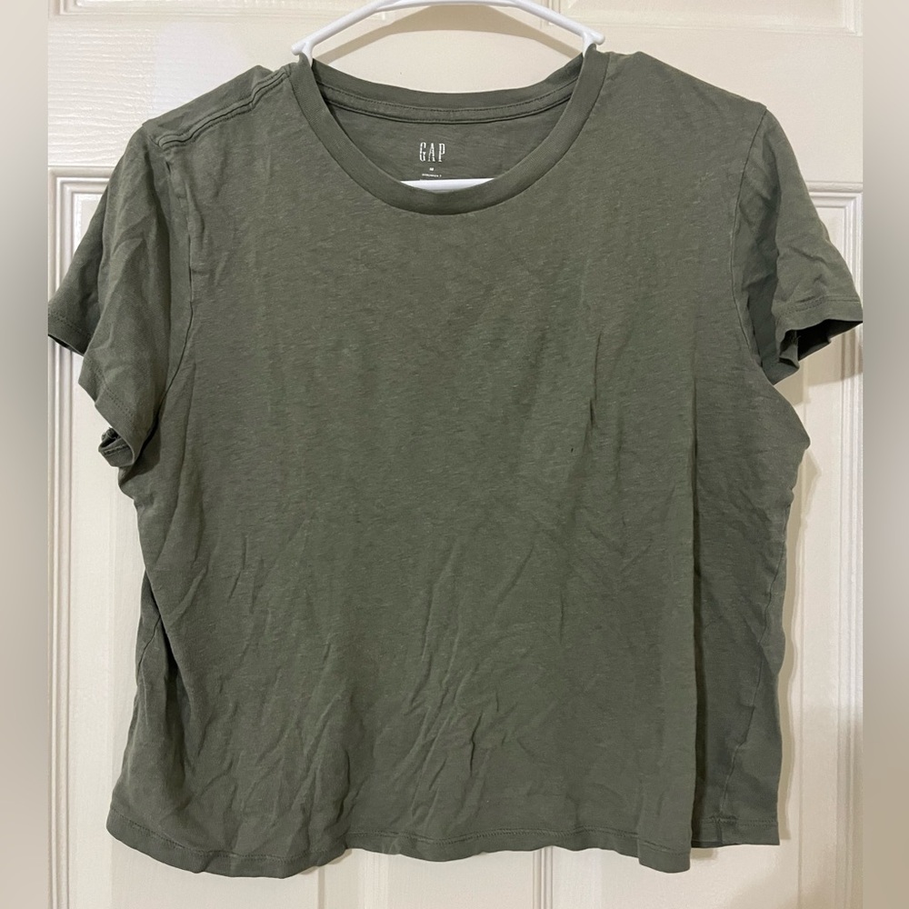 GAP Green Crew Neck Short Sleeve T-Shirt